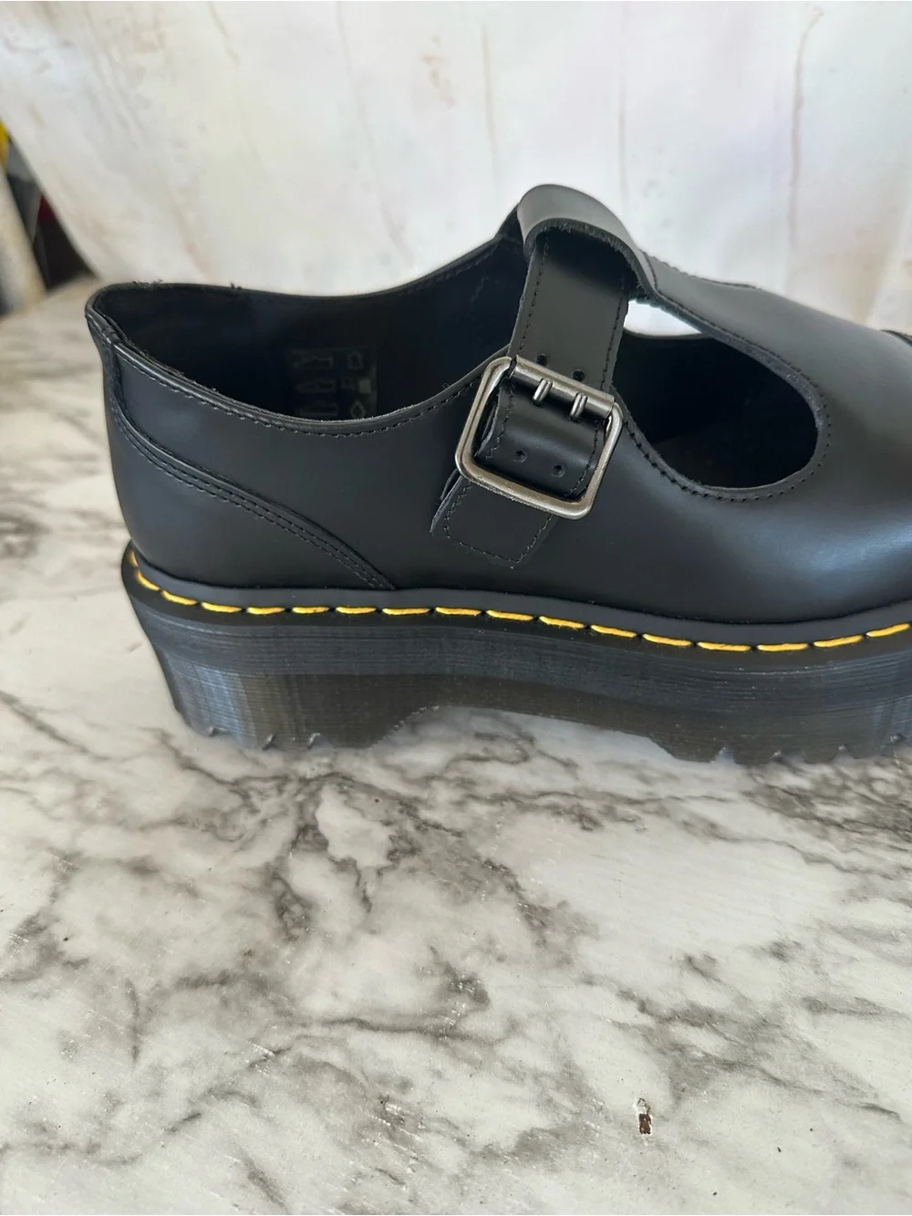 Dr. Martens Bethan Mary Jane Black Sz 10 Women Chunky Goth Y2K Leather Mary Jane